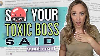 Your Boss Said WHAT? Toxic Boss Quotes