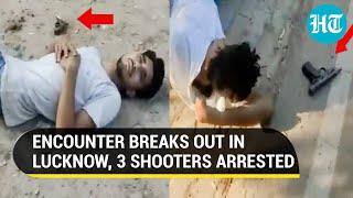 Uttar Pradesh police arrests 3 sharp shooters after gunfire on the streets of Lucknow  Watch