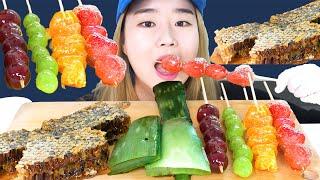 탕후루 알로에 꿀 먹방 인기있는 메뉴 모음 MUKBANG REALSOUND