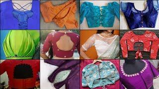 blouse designs 2024 latest images with front and back neck designs and sleeves design  blouse design