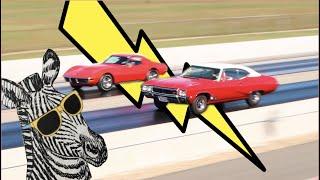 1970 Chevrolet Corvette 454 vs 1968 Buick GS 400  STOCK DRAG RACE