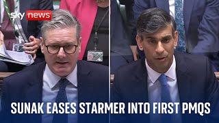 PMQs Sunak holds back on Starmer in awkward exchanges as roles are reversed