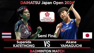 LIVE SCORE  Supanida KATETHONG THA vs Akane YAMAGUCHI JPN  Japan Open 2024 Badminton