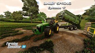 Chopping CORN & Compacting 400.000L of SILAGE Spreading SLURRY  Bally Spring  FS22  Episode #17