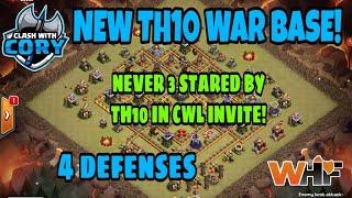 *NEW* TH10 WAR BASE ANTI 3 STAR ANTI EVERYTHING WHF CWL INVITE COC