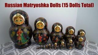 My Nesting Doll Collection #0038 – Russian Matryoshka 15 Dolls Total