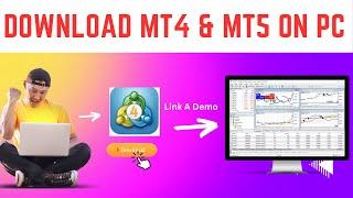 How to Download Metatrader 4 MT4 on LaptopPC - Link A Demo Account Download  Installation 