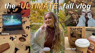 the ULTIMATE fall vlog  shopping baking & cozy movie night