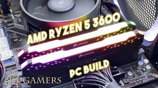 AMD Ryzen 5 3600 GIGABYTE B450M DS3H RTX 2060 NZXT H510 Elite Gaming PC Build Benchmark