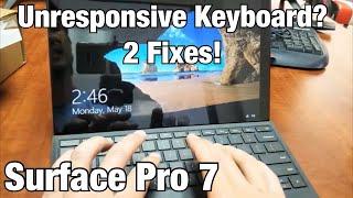 Surface Pro 7 How to Fix Keyboard Not Working Unresponsive 2 Solutions