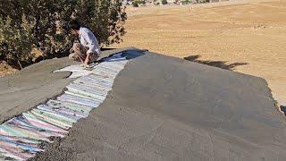 The pure moments of the nomadic days and the end of plastering the house with Asghar and Shaukat