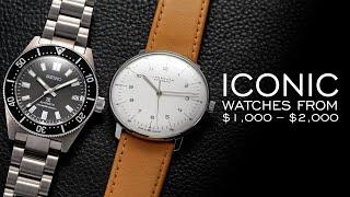 Iconic Watches From $1000 to $2000 - 8 Brands Mentioned