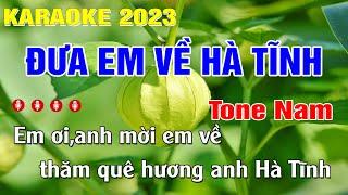 Đưa Em Về Hà Tĩnh Karaoke Tone Nam Fm Nhạc Sống  Trung Hiếu