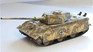 Сборка бумажной модели танка E 50 Ausf.M World of Paper Tanks 150 Часть 2