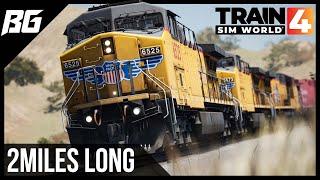 Long Heavy Freight Train to L.A.  Train Sim World 4 Antelope Valley