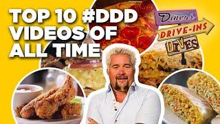 Top 10 #DDD Videos of ALL Time with Guy Fieri  Diners Drive-Ins and Dives  Food Network