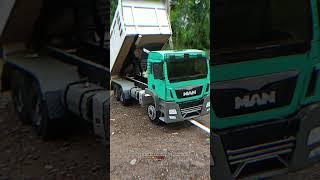 miniatur dump truk MAN dari kardus #shorts #miniaturtrukkardus