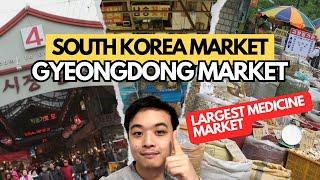 4K Walking through GYEONGDONG Market  UNDERRATED Market in South Korea