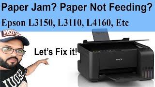 How To Fix Paper Jam Problem in Epson L3150 L3110 L4160 Printers?