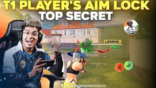 TRICK TO LOCK AIM LIKE T1 PLAYERS 100%   HOW TO IMPROVE AIM IN BGMI  CONNECT HEADSHOTS IN BGMI