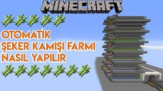 Minecraft Skyblock  Basit Otomatik Şeker Kamışı Farmı Nasıl Yapılır