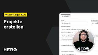 Tutorial Projekte erstellen und verwalten - HERO Handwerkersoftware