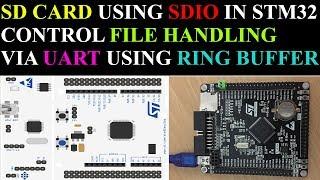 SD card using SDIO in STM32  Uart RIng buffer  4-Bit Mode  CubeMx