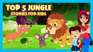 Top 5 Jungle Stories for Kids  Animal Stories  Short Stories in English  Tia &  Tofu