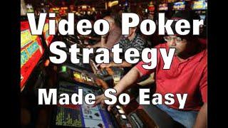 Easiest Jacks Or Better Video Poker Strategy - A Tutorial For Beginners And Casual Casino Gamblers