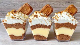 Lotus Biscoff Dessert Cups - NO BAKE Dessert. Very Easy and Yummy