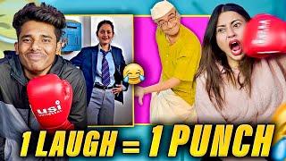 TRY NOT TO LAUGH CHALLENGE vs Nishu   1 Laugh = 1 Punch  #3