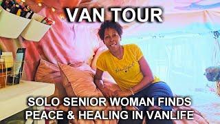 VAN TOUR SOLO SENIOR NOMAD FINDS PEACE AND HEALING IN VANLIFE.