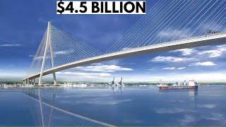 The New Mega Bridge Connecting US & Canada #lavishliving #canada #us #bridge #megaprojects