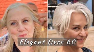Elegant Short Haircuts For Women Over 50+ 60+  Easy To Style Short Hair By Top Level Salon