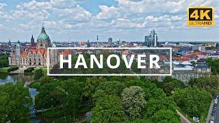 Hanover  Germany   4K Drone Footage With Subtitles