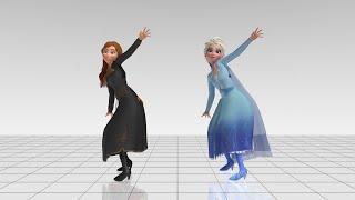 Shape of You  Elsa and Anna Dance MMD