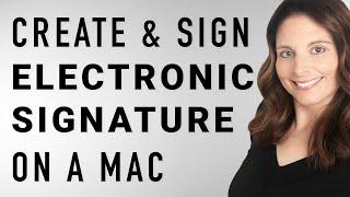 Create Electronic Signature on Mac  E-sign PDF Word & Pages on Mac