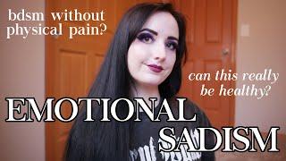 BDSM 101 Emotional Sadism