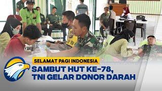 Sambut HUT ke-78 TNI Gelar Donor Darah dan Pengobatan Gratis Bagi Warga