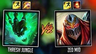 ZEDİ 1V1DE KESEN THRESH JUNGLE YAPMIŞLAR GG WP