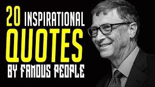 20 Famous QUOTES by Famous People  INSPIRATIONAL QUOTES  Must Watch