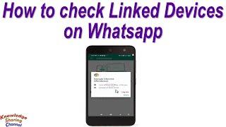 How to check Linked Devices on Whatsapp