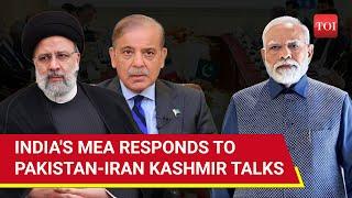 India Voices Displeasure to Iran Over Kashmir Reference in Pakistan-Iran Joint Statement  Details