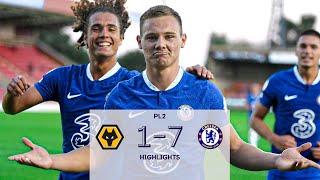 Wolves 1 - 7 Chelsea  PL2 Highlights