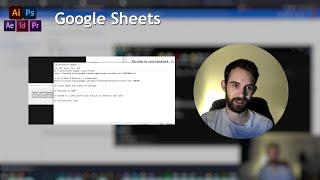 Adobe Extension Tutorial Google Sheets