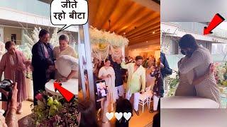 OMG Sonakshi Sinha Muslim husband Zaheer Iqbal touched Shatrughan Sinhas feet at their wedding