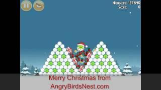 Angry Birds Seasons Seasons Greedings 1-25 Walkthrough Christmas 2011 3 Star