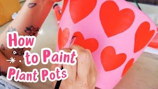 How to paint on terracotta pots  The easiest way to prep and paint terracotta pots