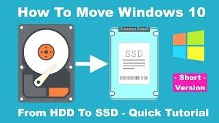 How to Move Windows 10 from HDD to SSD - Quick Tutorial 2024