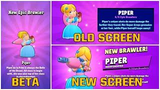 UNLOCKING ANIMATION EVOLUTION BETA vs OLD SCREEN vs NEW SCREEN Buzz & Griff Update  Brawl Stars